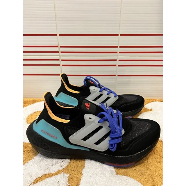 Adi - das UltraBoost 21 Black Pulse Aqua S23870 Sneakers Men 8.5