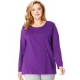 thumbnail image 1 of Just My Size T-Shirt à Manches Longues Col Rond pour Femmes, 5X, Splendeur Violette, 1 of 2