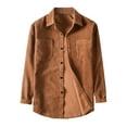 thumbnail image 5 of Lars Amadeus Men's Corduroy Shirt Button Down Regular Fit Long Sleeves Shirts, 5 of 6