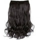 thumbnail image 1 of Extensión de cabello sintético ondulado, rizado y mate de 23,6 pulgadas, con 6 clips, para mujer, color negro y marrón, 1 of 1