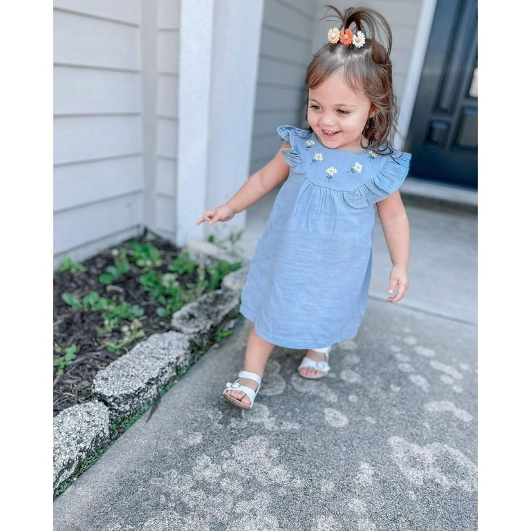 Baby Girl Dress Muslin Baby Dress Daisy Dress