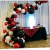 Red Black Balloons Garland Kit Magician Birthday Party Decorations Casino Card Night Poker Boy Lumberjack Birthday Balloons Hollywood Red Carpet Baby Shower Bachelorette Party Decorations