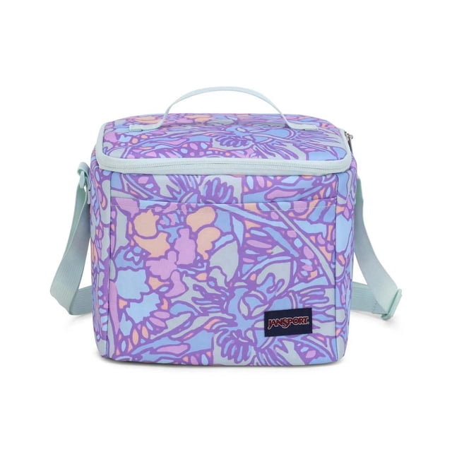 Lonchera JanSport Super Snack Fluid Floral Pastel Lilac JS0A85O3GW0