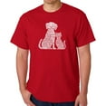 thumbnail image 1 of Men's Word Art T-shirt - Dogs and Cats, 1 of 2