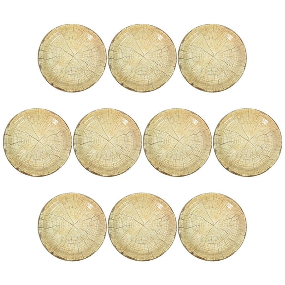 FUEENIRVA 10pcs Multi-Color Paper Plates for Parties and Gatherings, Round Disposable Dessert Serving Plates