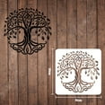 thumbnail image 6 of 1pc Tree of Life Pattern Stencils Decoration Template (8x8 inch) Plastic Tree Drawing Painting Stencils Square Reusable Stencils, 6 of 9