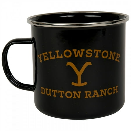 Yellowstone Dutton Ranch Enamel Camper Mug, 21 Ounces