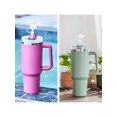 thumbnail image 3 of 1set/2pcs Cute 10mm Cloud Design Silicone Straw Cap & Letter Water Bottle Pendant For 30&40oz Yeti Rambler Cup, Accessory, Gift, 3 of 3