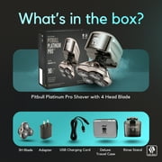 Pitbull Platinum PRO PX5 Head & Face Shaver | 2025 Version (Bonus blade included) | Verified Seller – Skull Shaver | Refrain From Other Listed Resellers