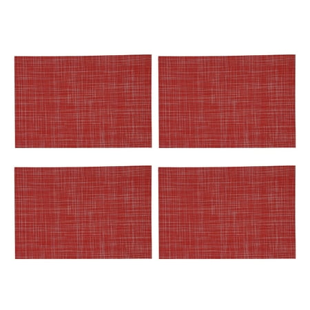 

Kpamnxio Placemats deals of the day clearance ! 12.09*8.58In Placemat Red 4Pc Kitchen Supplies Kitchen Utensil Kitchen Gadgets