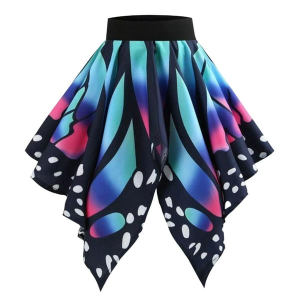 Faldas cortas de moda para mujeres y niñas, vestido de cintura alta, parte delantera corta, trasera larga, uniforme SG
