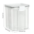 thumbnail image 3 of hulanddfd Clear Airtight Food Storage Containers, Plastic Dry Food Canisters with Lids for Kitchen Pantry Organization, Disheswasher Safe, 3 of 6