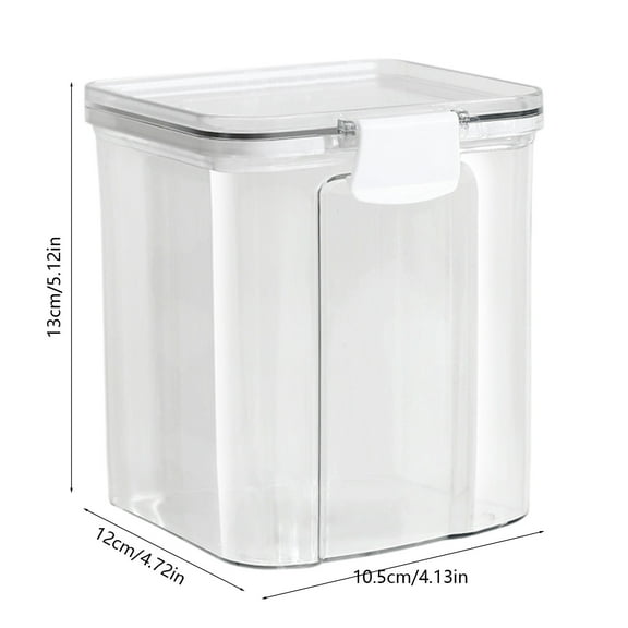 Airtight Food Storage Airtight Food Storage Containers Clear Plastic Kitchen Canisters Food Grade Pantry Organization Stackable Dry Food Jars Plastic Kitchen Canisters