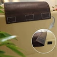 thumbnail image 3 of 3X Non-Slip Faux Leather Headrest Protector for Recliner Chair,Headrest Cover Coffee Color, 3 of 6