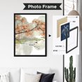 thumbnail image 2 of Japanese Scenery Art Floral Print Ink Painting Boat Bird Canvas Posters Asian Decor Japanese Wall Art for Living Room Bedroom Decoration, 2 of 6
