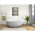 thumbnail image 5 of Bathroom Wall Art Daisy Canvas Pictures Vintage Canvas Artwork Flowers Bathtub Rustic Wood Board Background Contemporary Wall Art Decor Bedroom Living Room Office Home Framed Ready to Hang 12" x 16", 5 of 5