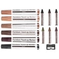 thumbnail image 4 of Furniture Repair Kit Wood Markers - Set of 17 - Markers and Wax Sticks with Sharpener Kit, for Scrat, 4 of 5