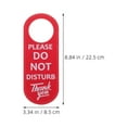 thumbnail image 2 of NICEXMAS Red Privacy Door Hanger Sign for Home and Office, Dual-Sided Design, Easy to Install, Set of 3, 2 of 6