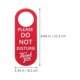 thumbnail image 5 of unbranded 3Ud Letrero De Privacidad En Cuero Rojo Para Puertas Con Doble Uso En Hogar, 5 of 6