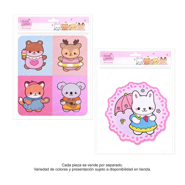 Mouse Pad Prichos de Textil y Goma Varios Modelos 1 Pieza
