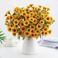 thumbnail image 5 of Lksixu Realistic Daisy Plastic Flowers Decoration, Chamomile Artificial Flowers No Fade Faux Plastic Plant Bouquet Chrysanthemum Floral Picks Wedding Vase Filler Spring Decor Gifts for Mother's Day, 5 of 7