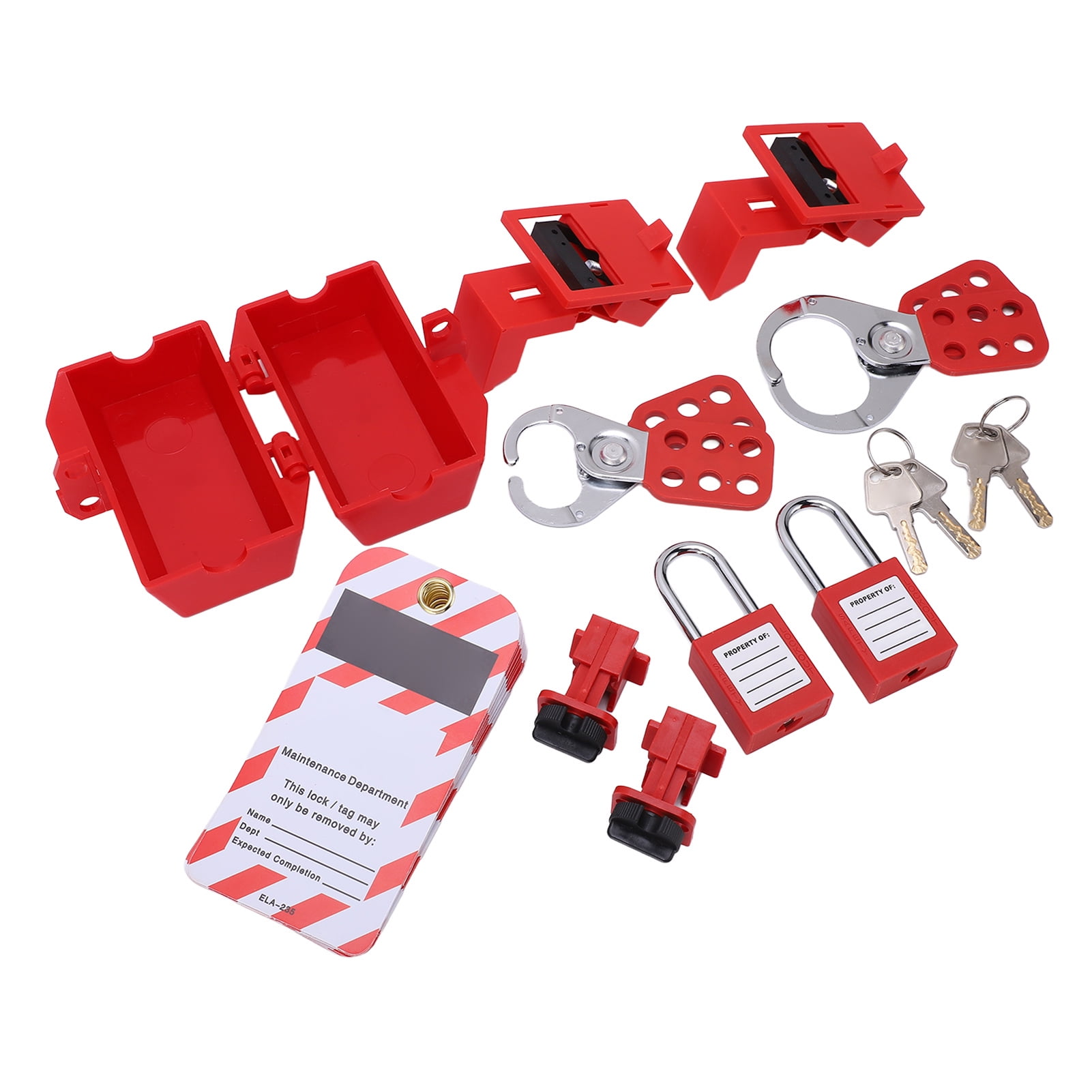 Lockout Tagout Kit, High Security Circuit Breaker Lockout Kit Solid ...