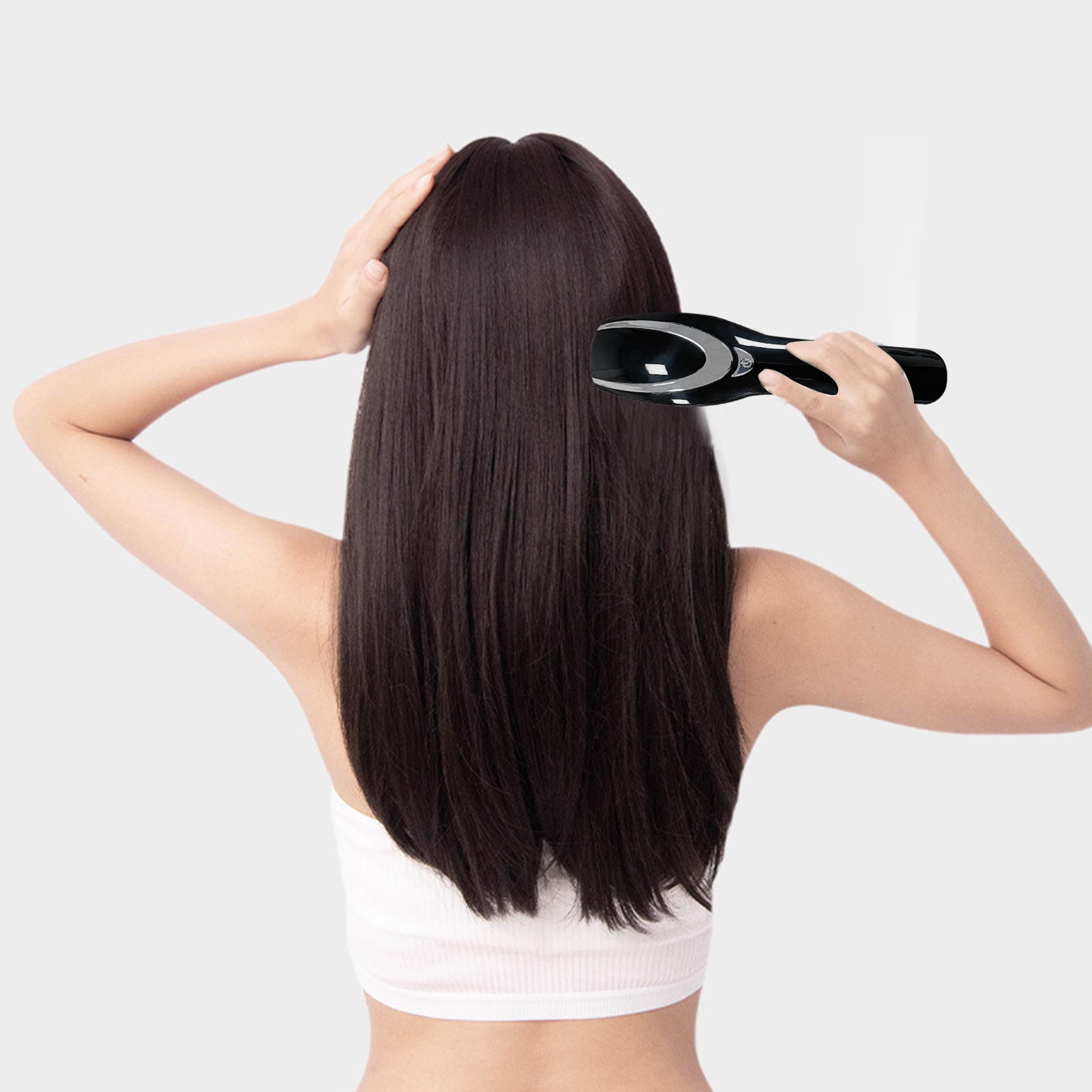 Happydeer Electric Hair Growth Comb Professional Scalp Massager Red Blue Light Therapy Hair Loss Treatment Portable Electric Massage Brush for Thinning Hair