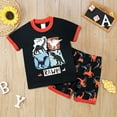 thumbnail image 2 of Boy Outfits Dinosaur Print T Shirt And Shorts Casual Summer Kids 2 8 Years Elastic Boys' Clothing Sets, 2 of 3