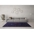 thumbnail image 3 of Ahgly Company Machine Washable Indoor Rectangle Persian Blue Traditional Area Rugs, 2' x 5', 3 of 4