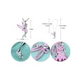 thumbnail image 6 of Fun Flirty Pink Tinkerbell Sparkle Wings Crystal Rhinestone Fashion Necklace, 6 of 6