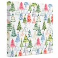 thumbnail image 2 of Ships Next Day Canvas Wall Art 16"x16", Christmas Wood Framed Canvas Print Painting, Cartoon Xmas Tree Winter Abstract Ready to Hang Picture Wall Decor for Home Bedroom Kitchen Office, 2 of 9