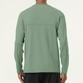 thumbnail image 5 of UVEASISHA Mens UPF 50+ UV Sun Protection Shirts Outdoor Long Sleeve Quick Dry T-Shirts Stretchy Lightweight Fishing Tee Shirt Running Athletic Tops Todays Sales Today Green M, 5 of 6