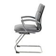 thumbnail image 3 of Scranton & Co Chaise d'Invité en Métal Transitionnel CaressoftPlus Gris/chrome, 3 of 6