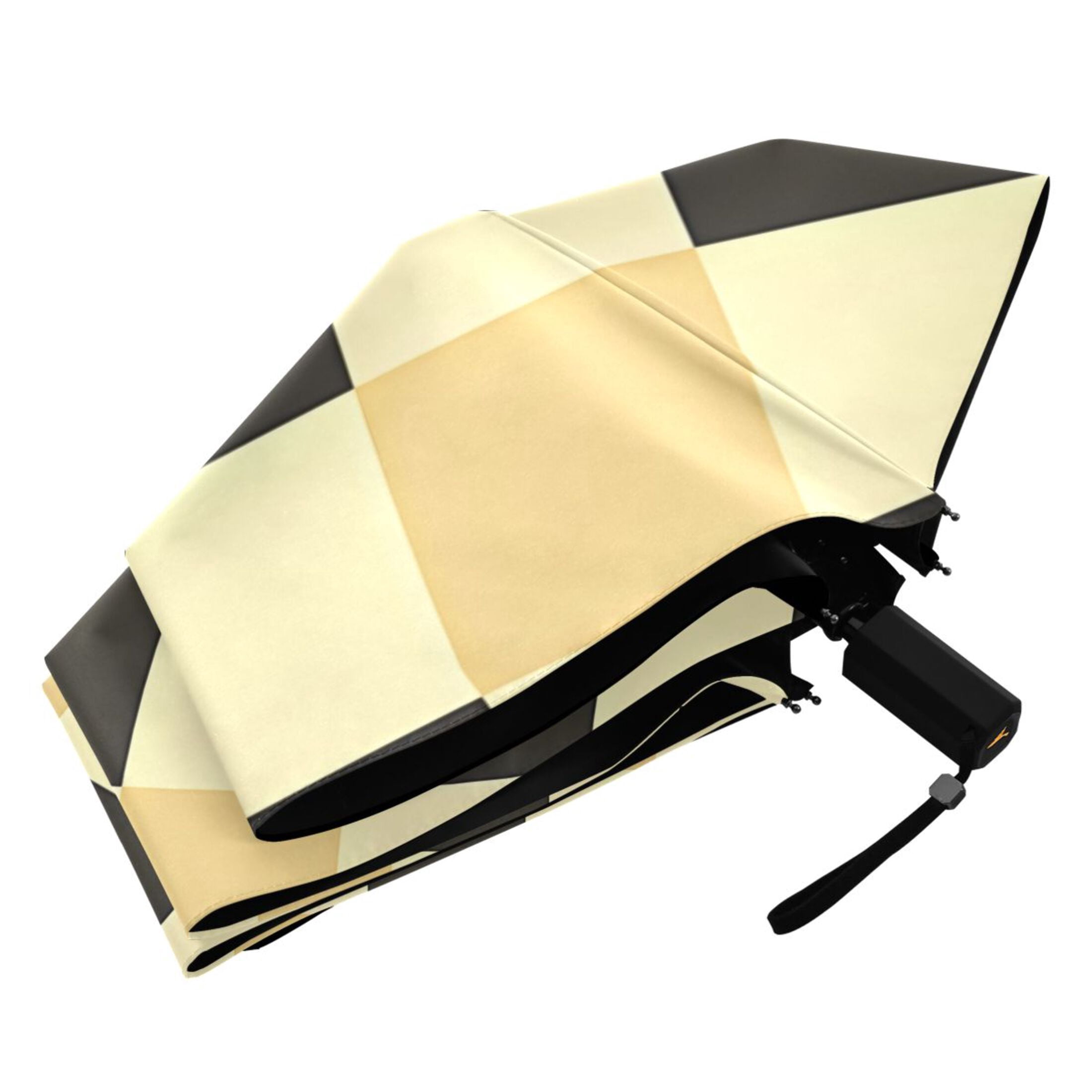 ALAZA Checkered Plaid-a7 UPF 50+ Compact Folding Umbrella for Rain Travel Umbrella Packable