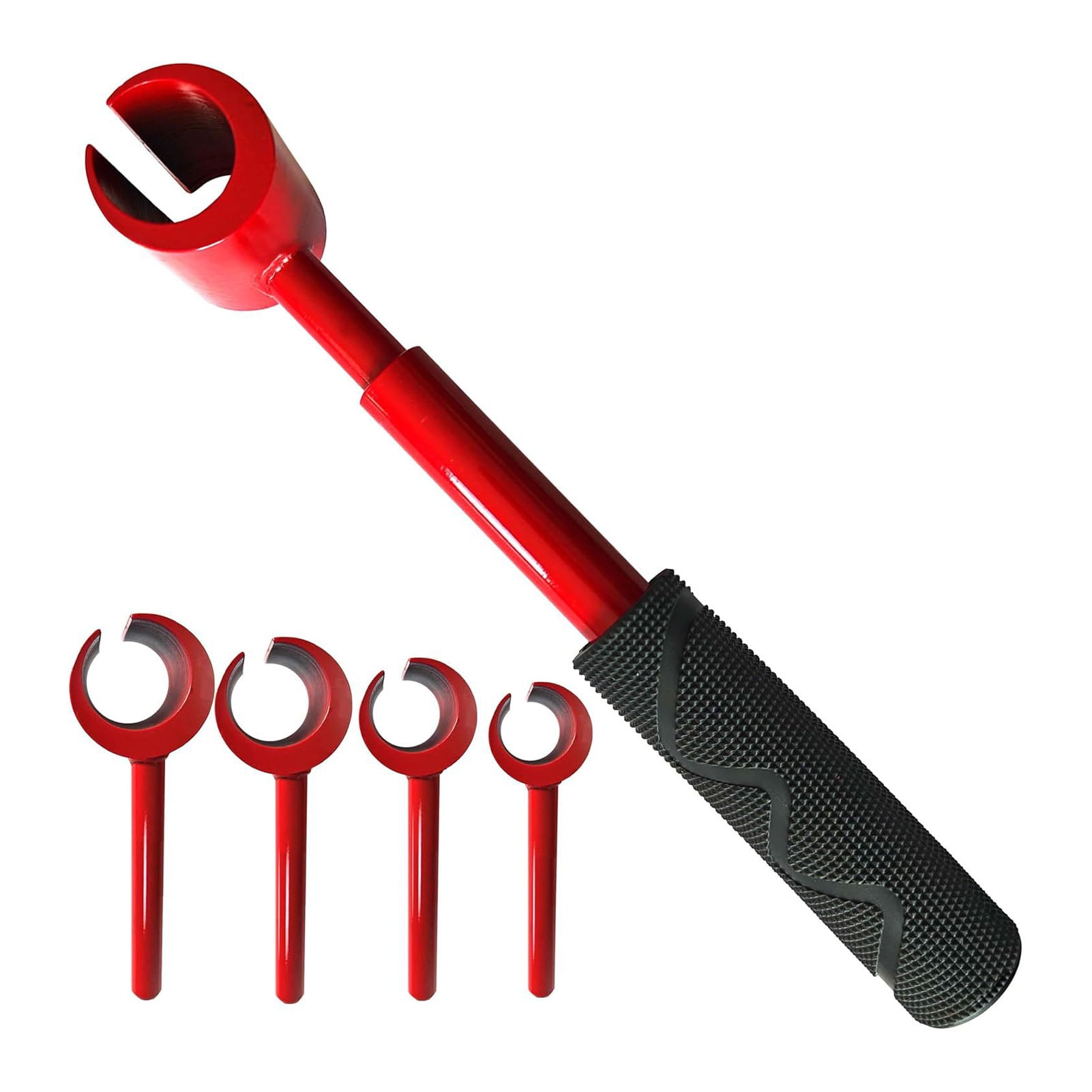 Riousery 4PCS Hinge Adjustment Wrench Set with Handle Door Gaps Bender Repair Tool 14-25mm Inner Hole Premium Heavy Duty Steel Kit for Home Cabinet Alignment 0.55-0.98 in
