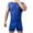 Blue, variant on LSLJS Men Casual Round Neck Short Sleeve Round Neck Pullover Underwear Perspective Breathable Sleeveless Wide Shoulder Vest Briefs Set, Mens Underwear