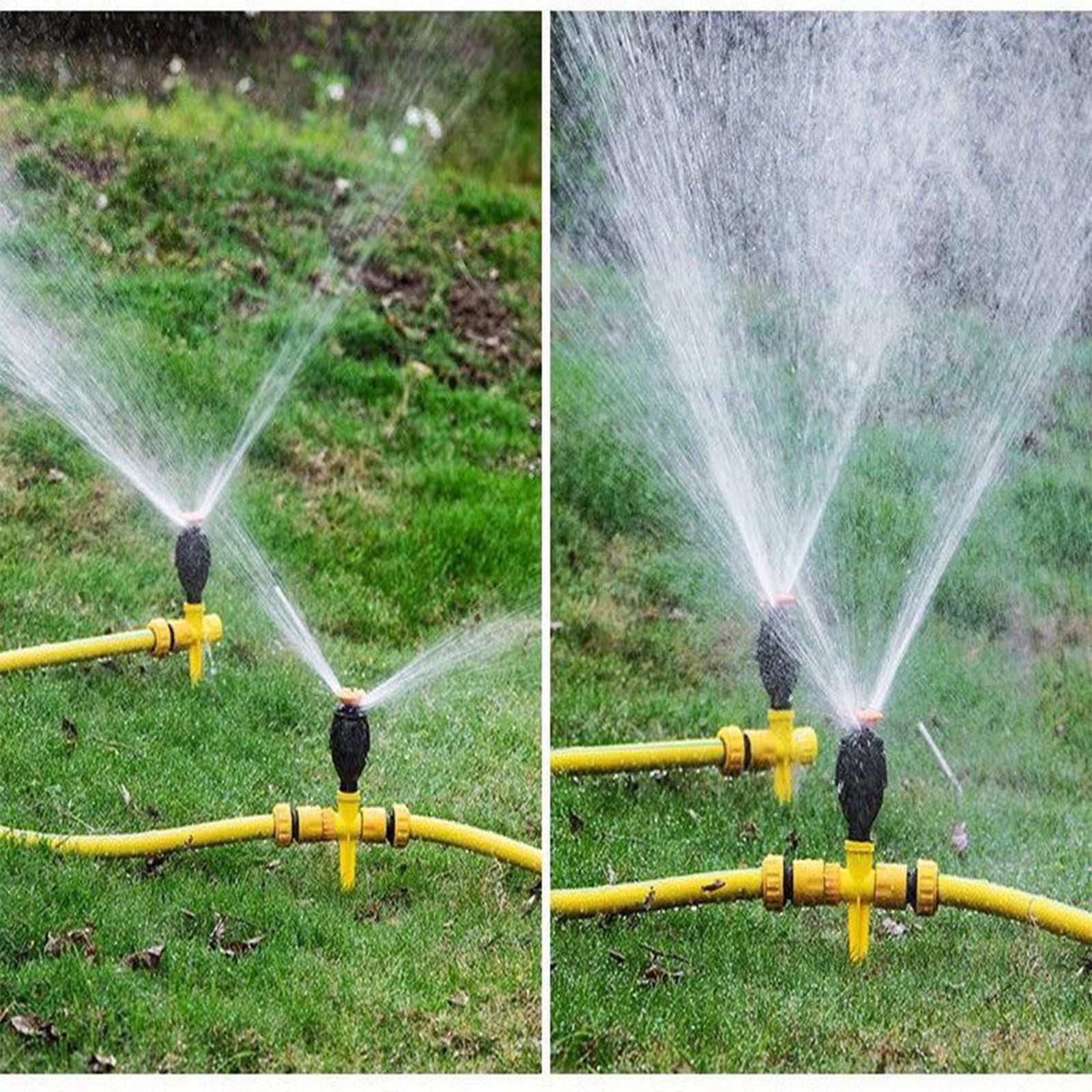 YUNAFFT 360° Rotating Auto Irrigation System Garden Lawn Sprinkler Grass Water Sprinkler System Garden Hose Sprinkler for Yard