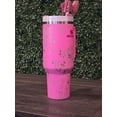 thumbnail image 2 of Vaso Stanley Winnie the Pooh de 40 Oz | Pooh, Eeyore, Piglet y Más, Botella de Agua Rosa Peonía, con Grabado Láser Personalizado, Envoltura Completa, obsequio para Ella (No Incluye Lazo), 2 of 10