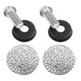 thumbnail image 3 of BRIGHTFUFU Tuercas y pernos para matrículas de vehículos Tapón de rosca de diamantes de imitación para automóviles Sujetadores especiales Tornillos antirrobo (blancos), 3 of 7