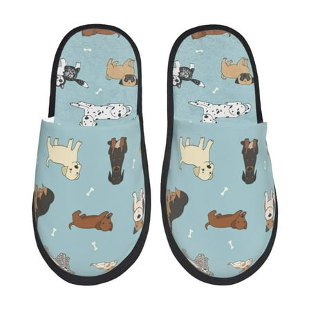 

Slippers for Women Dog Pets Womens Slippers Fuzzy Winter House Shoes Soft Anti-Skid Slippers Indoor and Outdoor