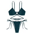 thumbnail image 3 of WILLBEST Traje de Baño Dama conjunto de Bikini de Mujer Tanga Bikini de Dos Piezas Traje de Baño Ajustable Sexy Traje de Baño con Anillo, 3 of 4