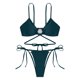 thumbnail image 3 of WILLBEST Traje de Baño Dama conjunto de Bikini de Mujer Tanga Bikini de Dos Piezas Traje de Baño Ajustable Sexy Traje de Baño con Anillo, 3 of 4