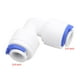 thumbnail image 2 of Adaptador De Tuberías Quick Connection Push Fit Couplings Conector Codo Tubería 1/4-1/4, Codo De 90° YLSHRF Pipe Adaptor, 2 of 3