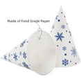 TRAHOO400 Pack Snow Cone Cups, 4 OZ LeakProof Paper Cone Water Cups