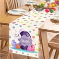 thumbnail image 4 of Nappe de Table de Pâques Drapeau de Table Œuf de Lapin Petit Gnome Imprimé en Lin, 1x Chemin de Table en Solde, 4 of 9