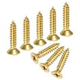 thumbnail image 1 of Uxcell Paquete de 100 Tornillos de Madera, M4 x 20mm Cabeza Plana Phillips de Latón, 1 of 6
