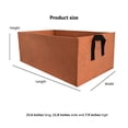 thumbnail image 3 of Gardening Planter, Rectangular Garden Growing Bag Plants Bags Square Planting Container Fabric, Seed Disseminators, 3 of 3