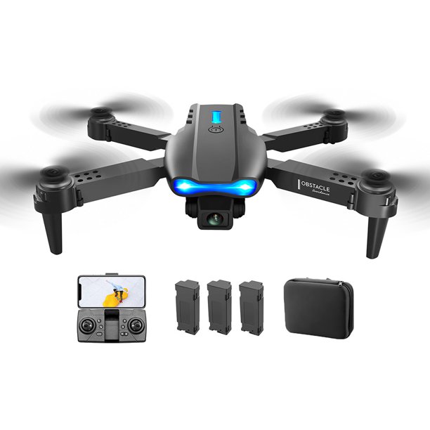 Evitación de obstáculos FPV 2.4GHz 4CH RC Quadcopter (una sola cámara 3 batería negra) Ehuebsd Para estrenar