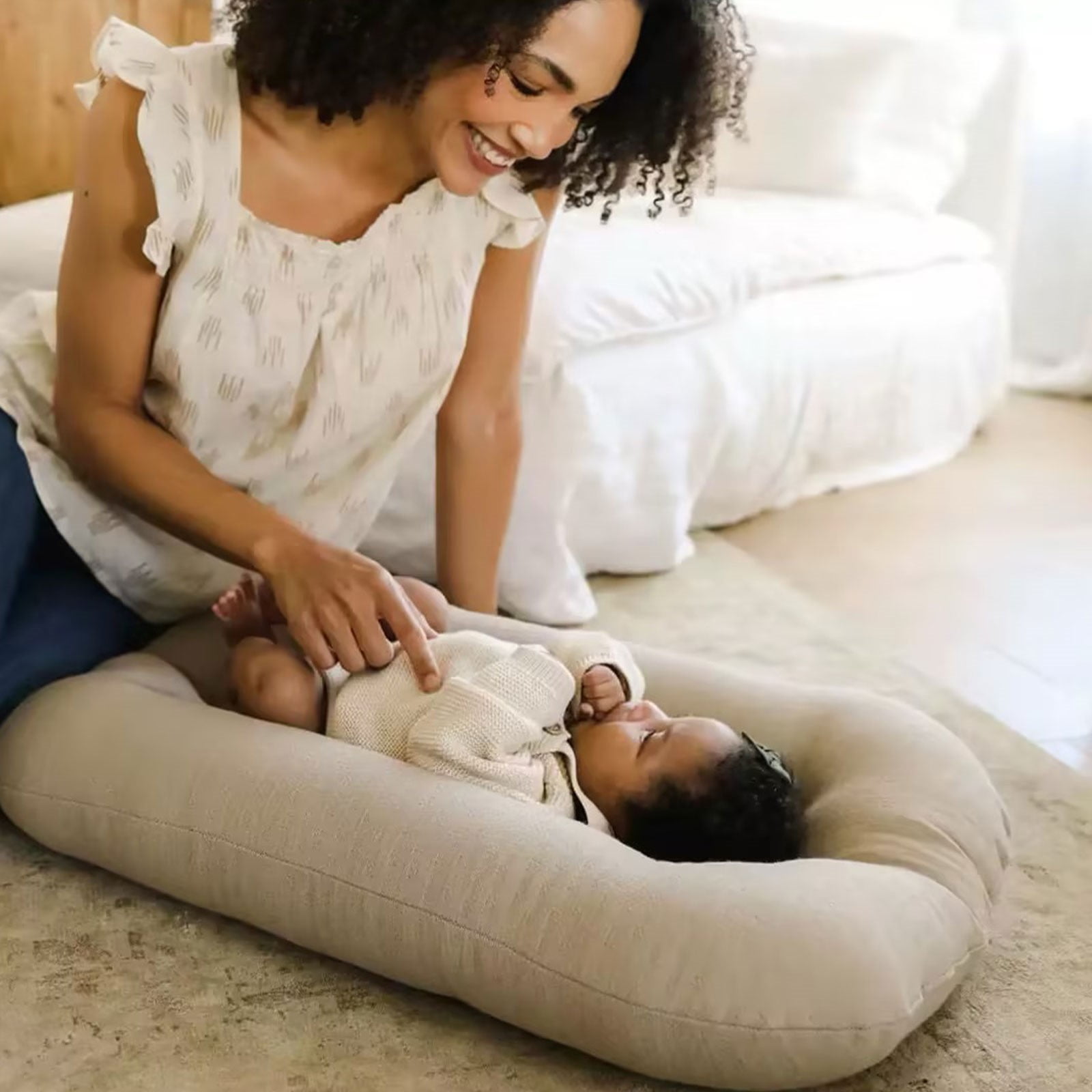 Clearance! Feinib Cushions for Sofa Baby Lounger Pillow for