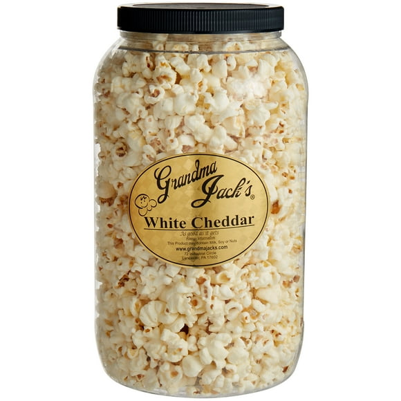 Grandma Jack's 1 Gallon Gourmet White Cheddar Popcorn